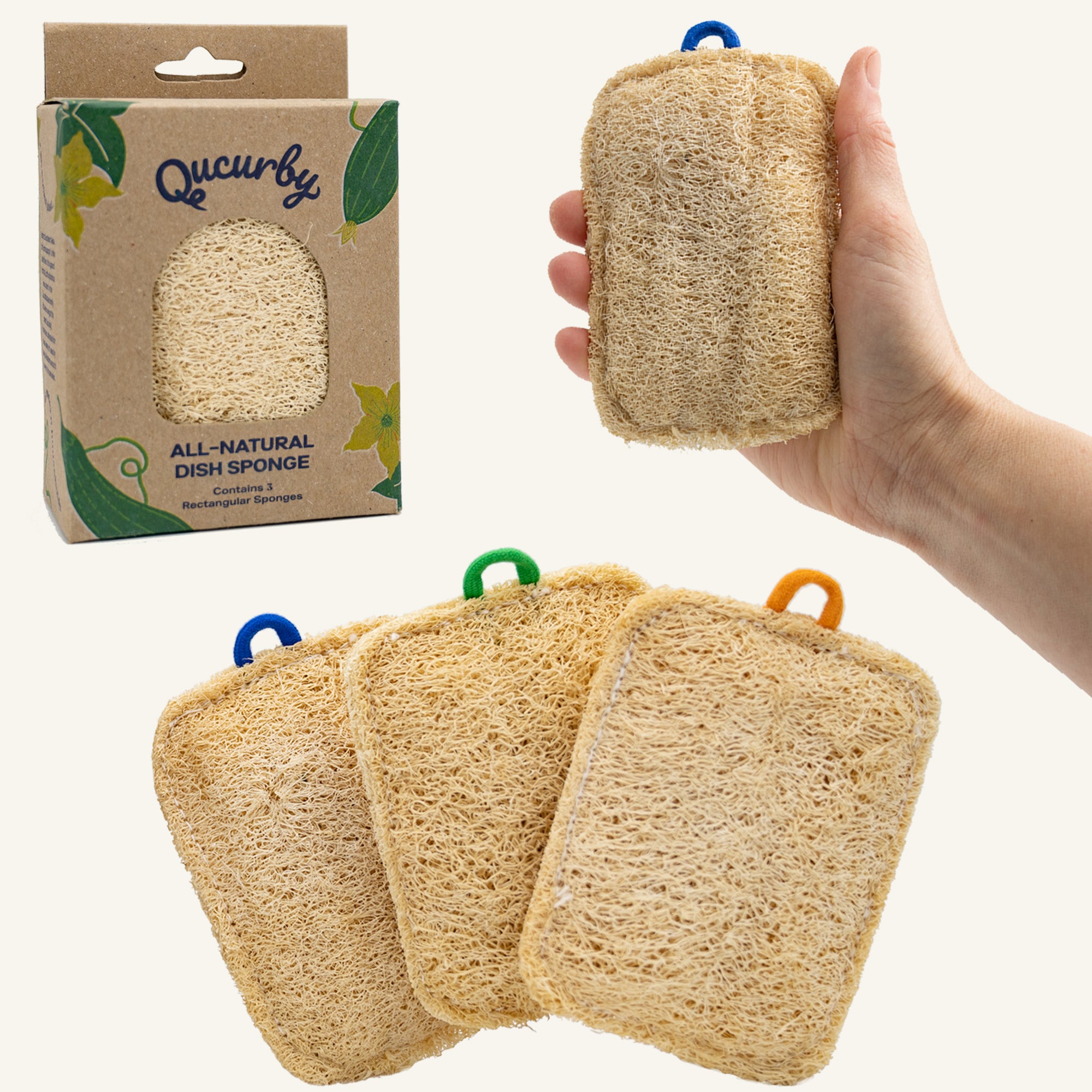 All-Natural Dish Sponges - 4 Pack – BeWea - Together For Better Weather