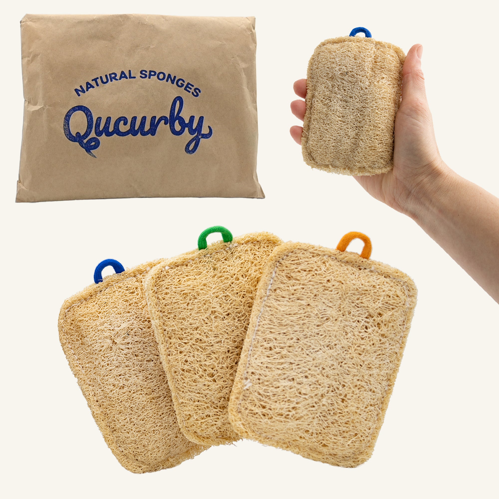 Loofah Fully Compostable Dish Sponge 3 Pack